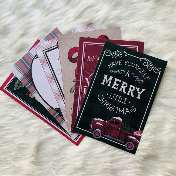 Christmas Farmhouse Greeting Cards 6pc - Picture 2 of 11